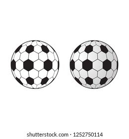 Soccer ball icon logo vector