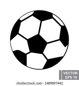 Soccer ball. The icon. Modern simple style. A game. For your design.