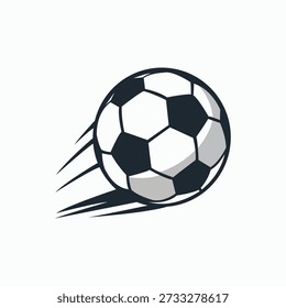 Soccer Ball Icon with Motion Lines Vector