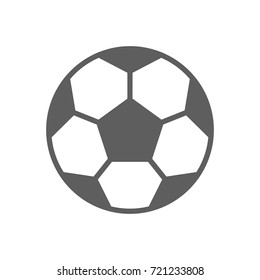 Soccer ball icon on white background
