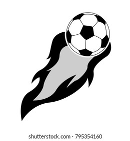 Soccer ball icon on a white background, Vector illustration