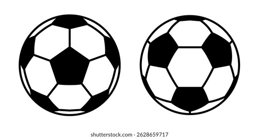 Soccer ball icon. Soccer icon set