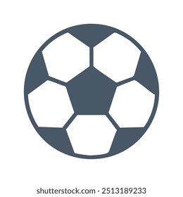 Soccer ball icon. Simple graphic of a soccer ball, ideal for sport-related projects.