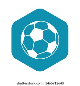 Soccer ball icon. Simple illustration of soccer ball vector icon for web