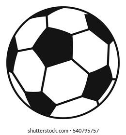 Soccer ball icon. Simple illustration of soccer ball vector icon for web