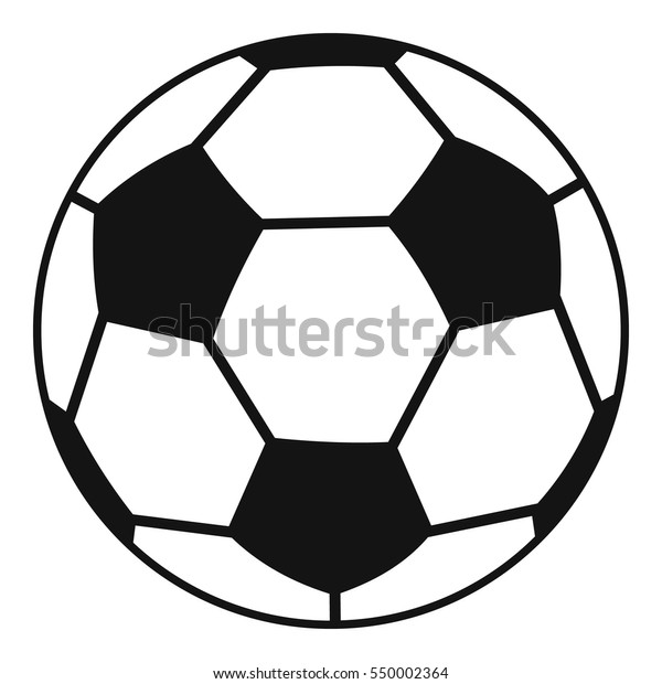 サッカーボールのアイコン ウェブ用のサッカーボールのベクター画像アイコンの簡単なイラスト のベクター画像素材 ロイヤリティフリー