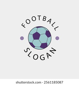 Soccer ball icon with simple and modern design