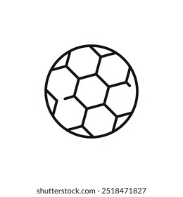 Soccer ball icon. Simple soccer ball icon for social media, app, and web design. Vector illustration