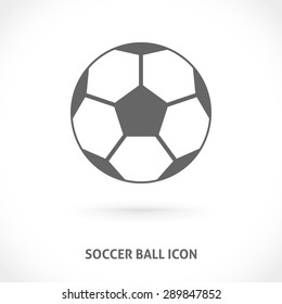 Soccer ball icon. Symmetry centered vector illustration icon.