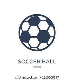 Soccer ball icon. Trendy flat vector Soccer ball icon on white background from sport collection, vector illustration can be use for web and mobile, eps10