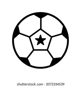 Soccer ball icon in trendy vector design