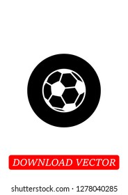 Soccer ball icon, Vector