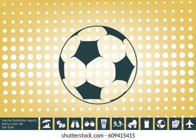 Soccer ball icon vector