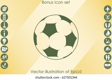 Soccer ball icon vector