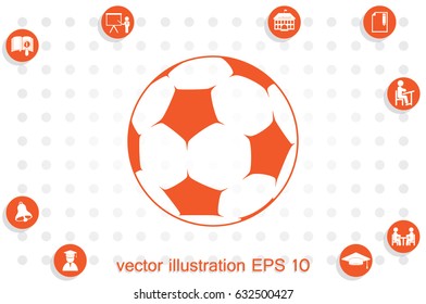 Soccer ball icon vector