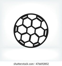 soccer ball icon, vector best flat, EPS