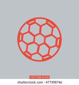 soccer ball icon, vector best flat icon, EPS