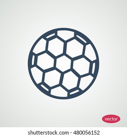 soccer ball icon, vector best flat icon, EPS