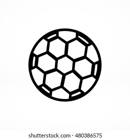 soccer ball icon, vector best flat icon, EPS