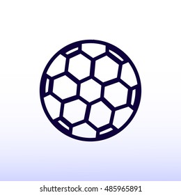 soccer ball icon, vector best flat icon, EPS