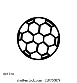 soccer ball icon, vector best flat icon, EPS