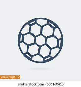 soccer ball icon, vector best flat icon, EPS