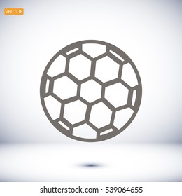 soccer ball icon, vector best flat icon, EPS