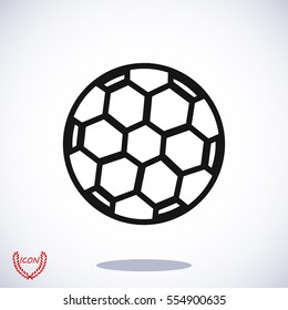 soccer ball icon, vector best flat icon, EPS