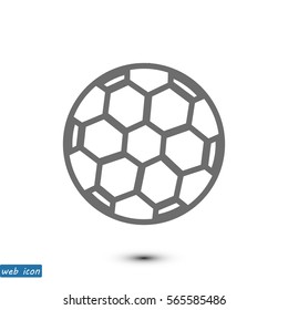 soccer ball icon, vector best flat icon, EPS
