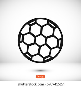 soccer ball icon, vector best flat icon, EPS