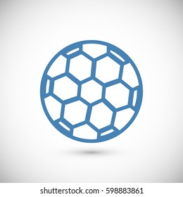 soccer ball icon, vector best flat icon, EPS