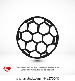 soccer ball icon, vector best flat icon, EPS