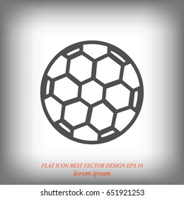 soccer ball icon, vector best flat icon, EPS