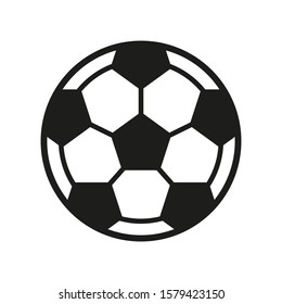 Isolated Silhouette Soccer Ball Vector Illustration Stock Vector ...