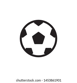 Soccer ball icon vector. Football icon. Simple design on white background.