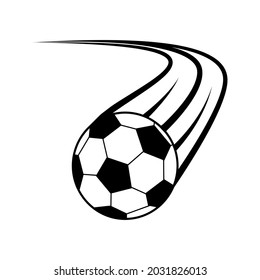 Soccer ball icon vector. football kick illustration sign. Goal symbol or logo.