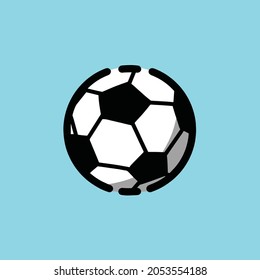 soccer ball icon with vector format and can be used for any purpose.