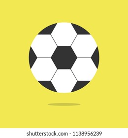Soccer ball icon. Vector illustration.