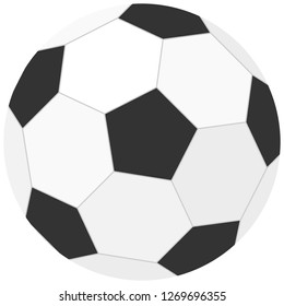 Soccer ball icon. Vector illustration.