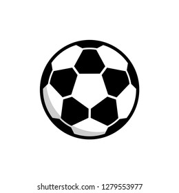 Soccer Ball Icon Vector Illustration Sign & Symbol Logo Template.