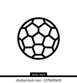 Soccer Ball Icon Vector Illustration Logo Template
