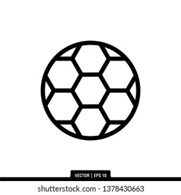 Soccer Ball Icon Vector Illustration Logo Template
