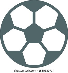 Soccer ball icon. Vector illustration