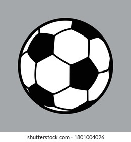 bola de fútbol Icono ilustración vectorial, gráfico de fútbol