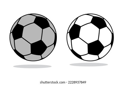 Soccer ball icon vector illustration, football vector symbols, Football ball clipart on a white background, Soccer ball icon, ball isolated