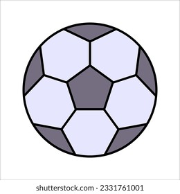 Soccer ball icon. vector illustration on white background