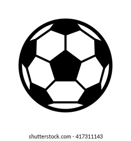 Soccer ball icon . Vector illustration