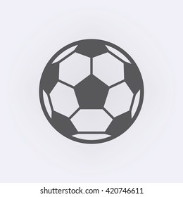 Soccer ball icon . Vector illustration