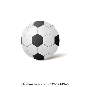 Soccer ball icon vector isolated on white background