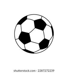 soccer ball icon vector isolated on white background,eps vector	
